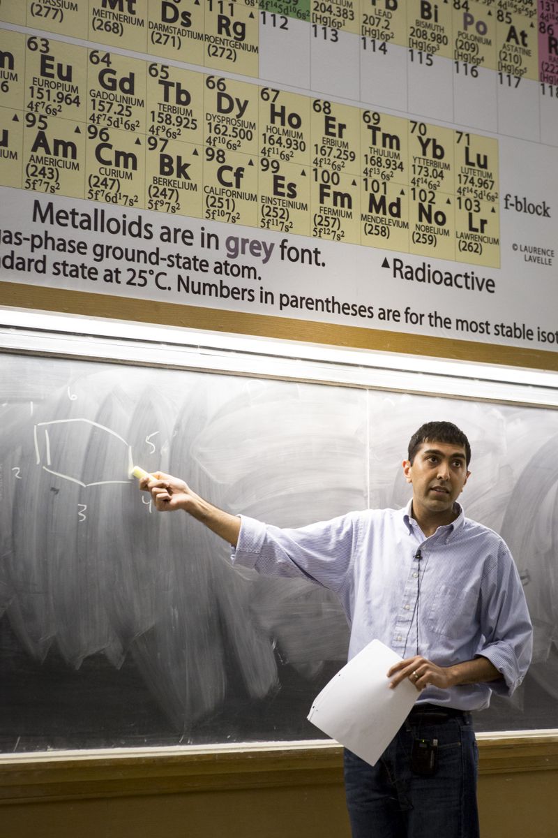 Neil Garg teaches organic chemistry