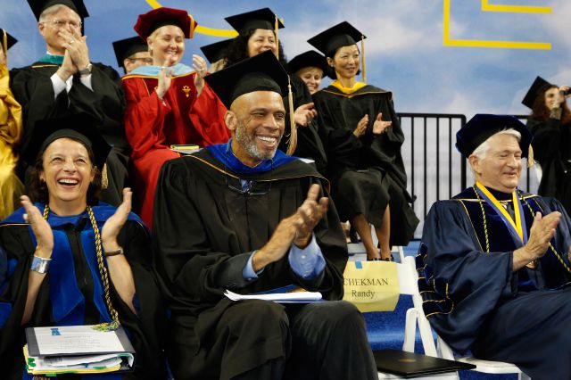 Kareem Abdul-Jabbar laughing