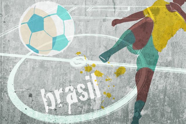 World Cup grafitti on a wall