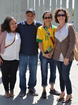 Teachers attending a seminar at UCLA on soccer as a teaching tool