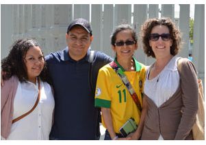 Teachers attending a seminar at UCLA on soccer as a teaching tool