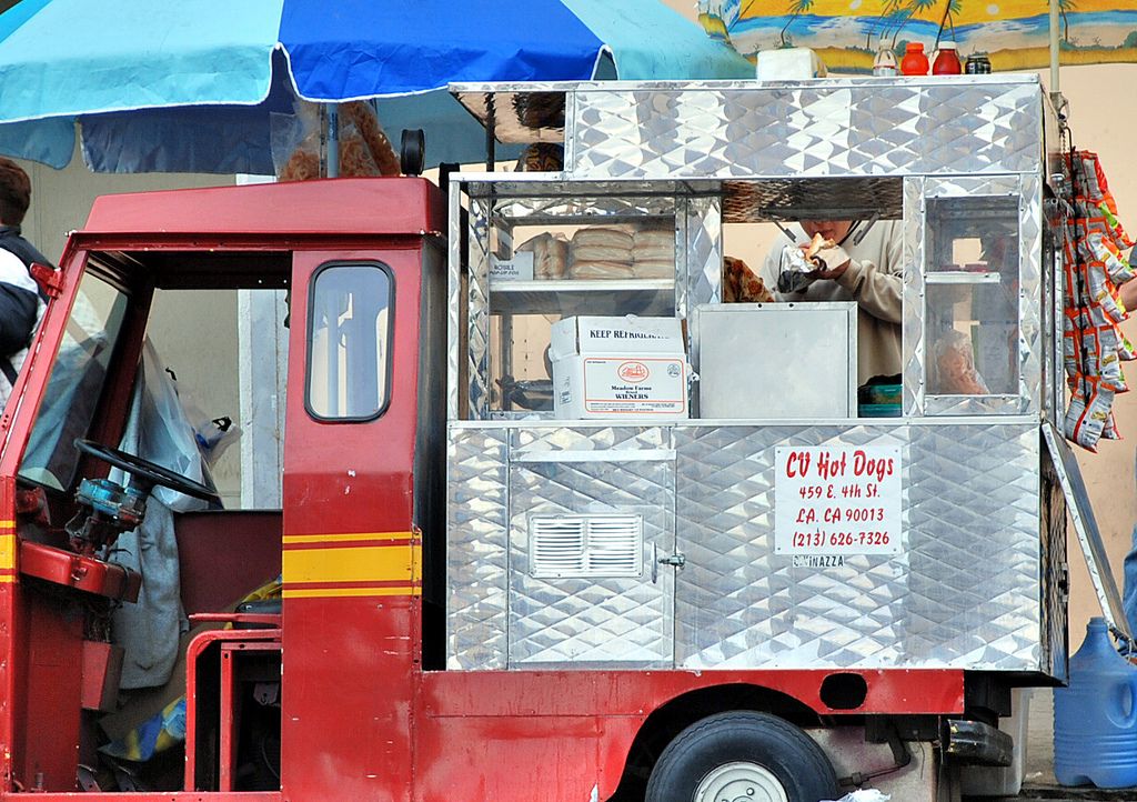 Hot dog vendor - UCLA commuter photo
