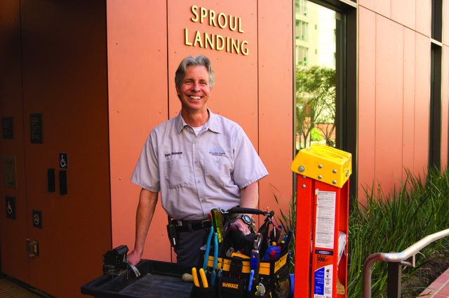 Sam Huffman, facilities mechanic