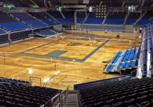 UCLA Flooding Pauley court