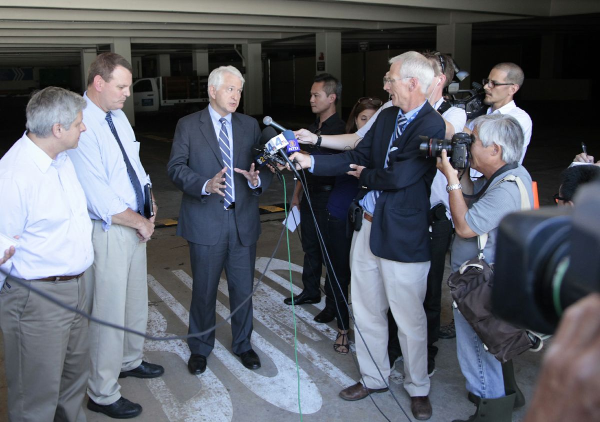 Block at press briefing