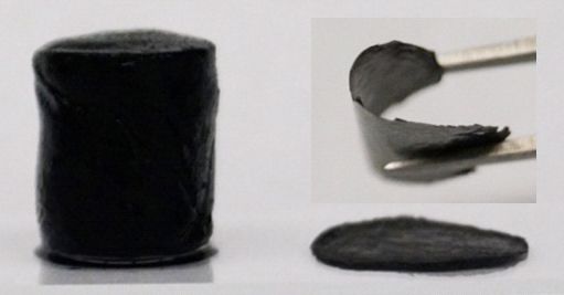 Holey graphene framework