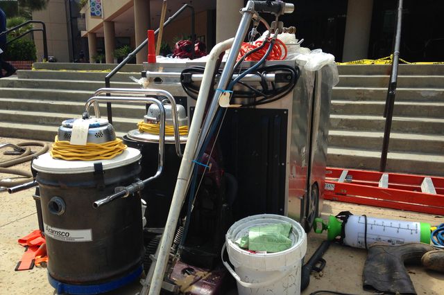 Cleanup at Wooden Center