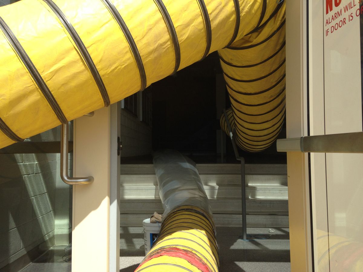 Pumping out water-Wooden Center