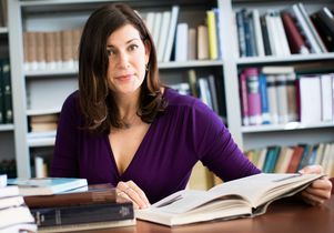 Kara Cooney with books