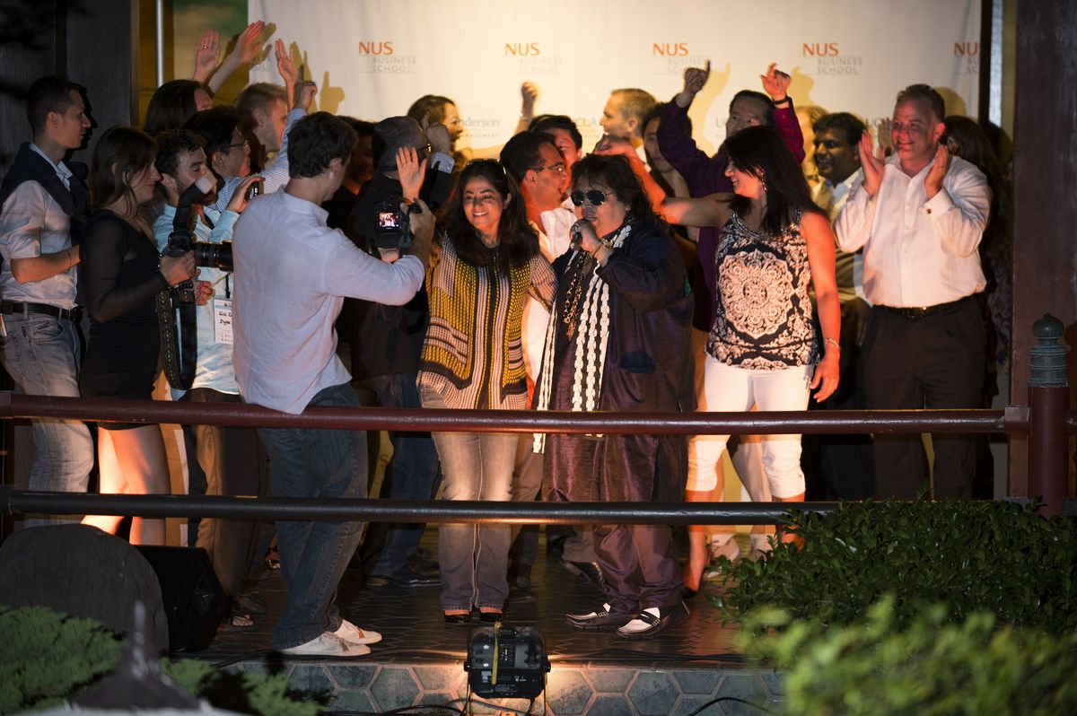 M.B.A. program students and alumni gather to celebrate