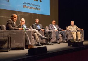 Panelists at the L.A. premiere of "Forgotten Four" film