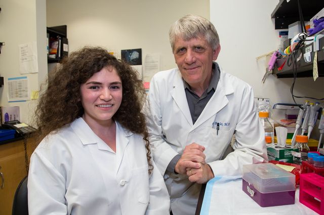 UCLA student Megan Cory and Dr. Peter Butler