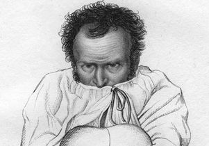 Man Who Mistook engraving