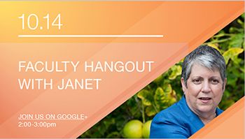 Faculty Hangout with Janet Napolitano