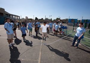 Volunteer Day 2014 exercising