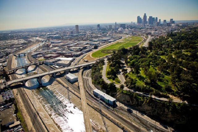 Los Angeles State Historic Park and surrounding neighborhoods