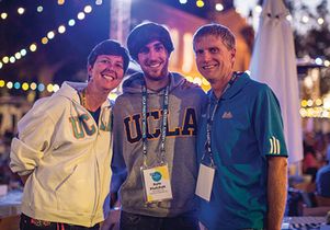 UCLA student Kyle Plutchak and his parents