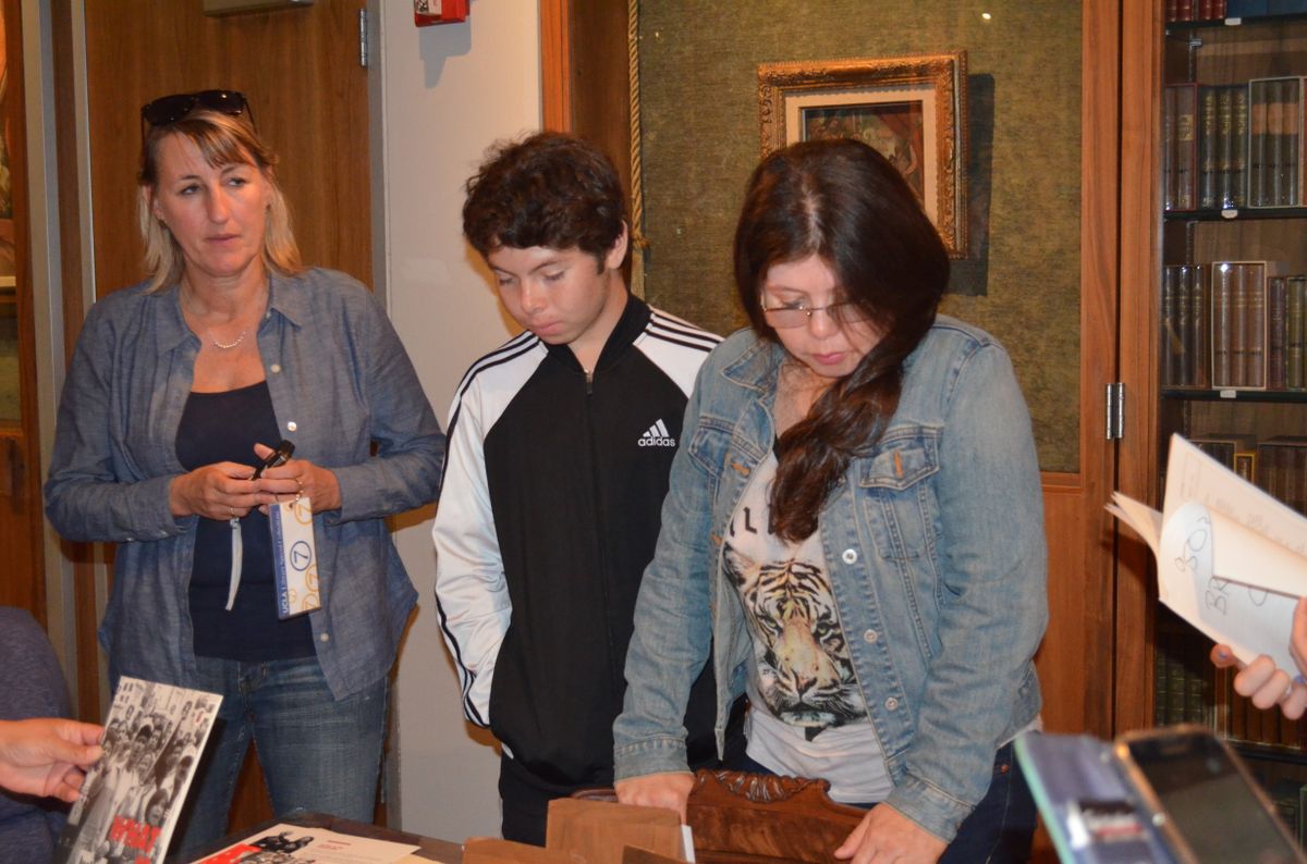 Marcia Gomez and her son Jonathan Abrego and Janna Shadduck-Hernandez