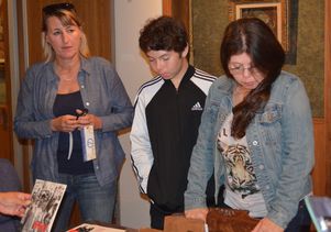 Marcia Gomez and her son Jonathan Abrego and Janna Shadduck-Hernandez