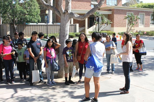UCLA students lead tour for janitors and their children