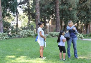 Parent, child tour the Sculpture Garden