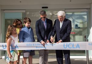 Casey Wasserman, his family and Chancellor Gene Block