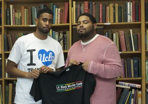 UCLA students Robert Jackson (left) and Ervin Rowe