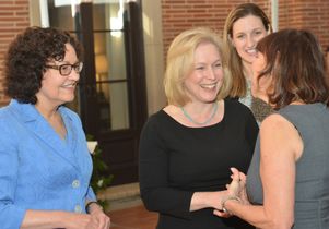 UCLA Law Dean Rachel F. Moran and Sen. Kirsten Gillibrand meet with alumnae 