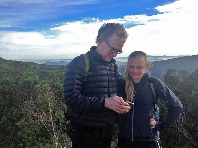 Jon Christensen and his daughter