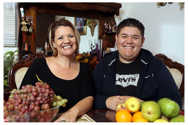 Veronica Romero and her son Anthony