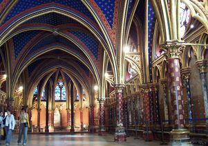 Lower section of the Sainte-Chapelle