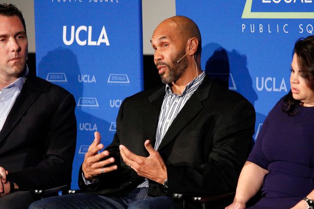 Matthew Belloni, Darnell Hunt and Christy Haubegger