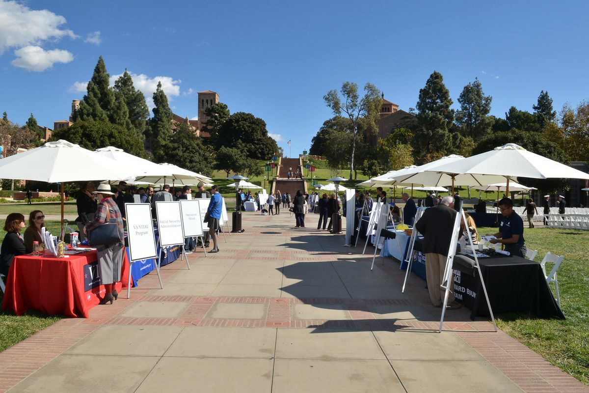 Resource fair at Veterans Day ceremony