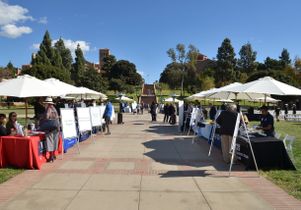 Resource fair at Veterans Day ceremony