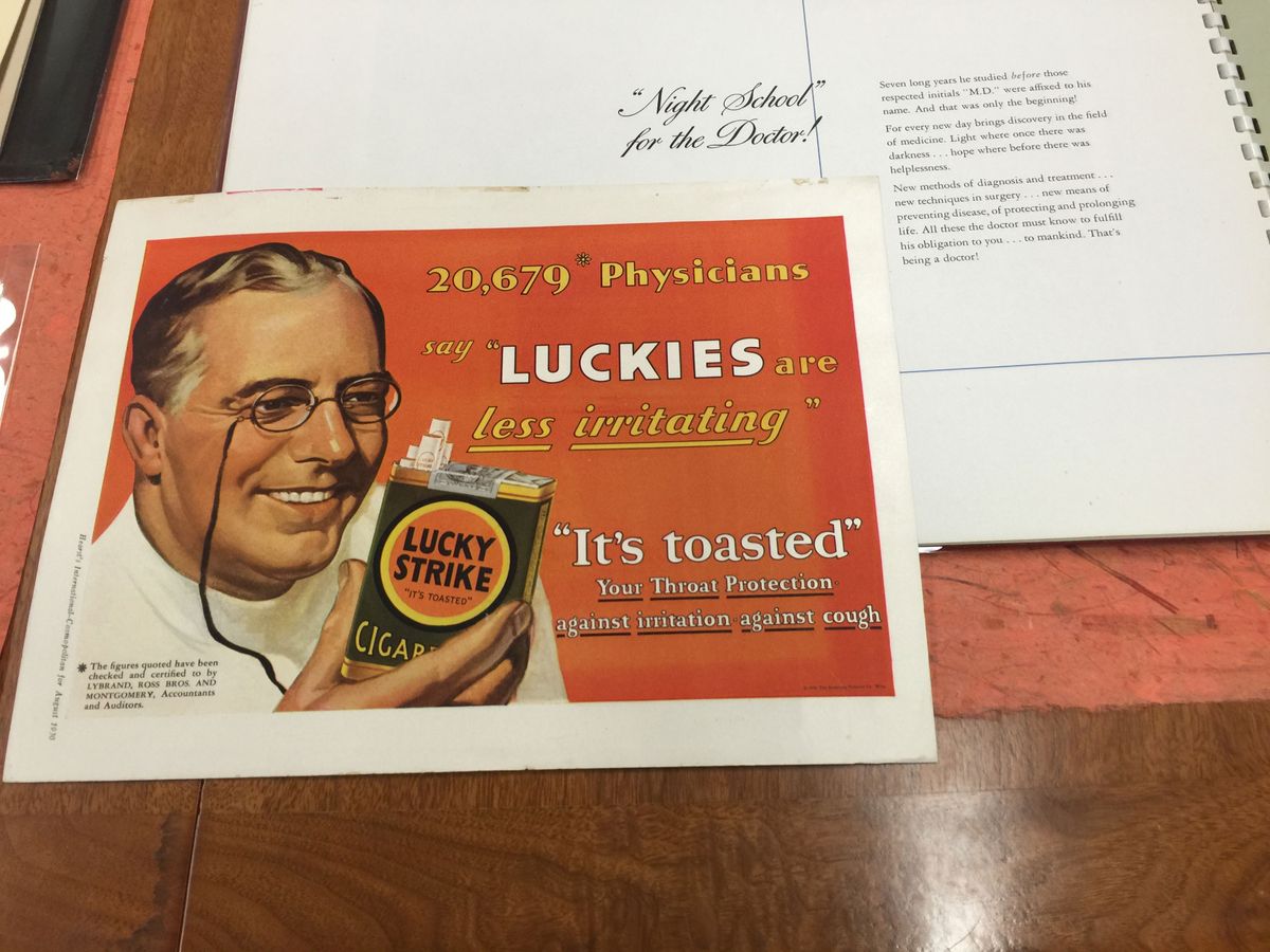 An old ad for Luckies