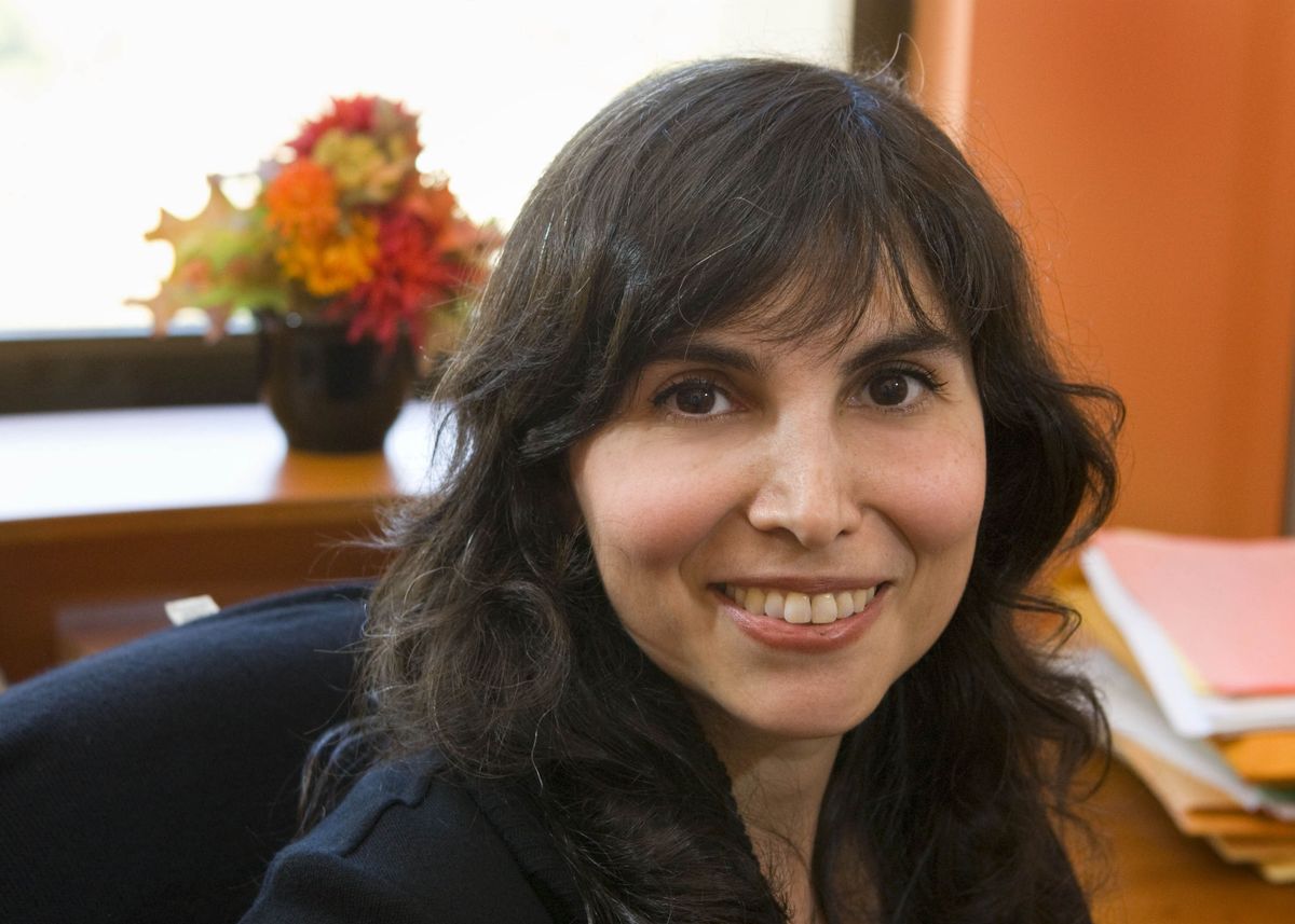 Ladan Shams in her UCLA office