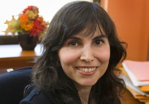 Ladan Shams in her UCLA office