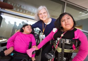 Dr. Barbara Van De Wiele and twins Josie and Teresita Alvarez