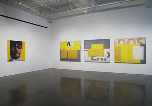 Student art work in New Wight Gallery