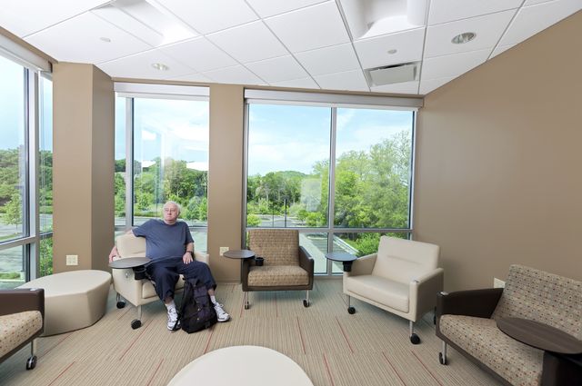 Stock image of a man in a nursing home
