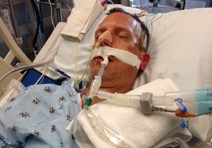 Greg Parks in the neuro ICU