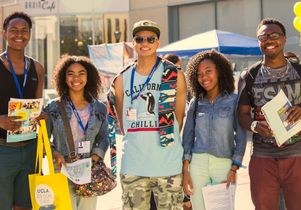 Visitors to UCLA Bruin Day