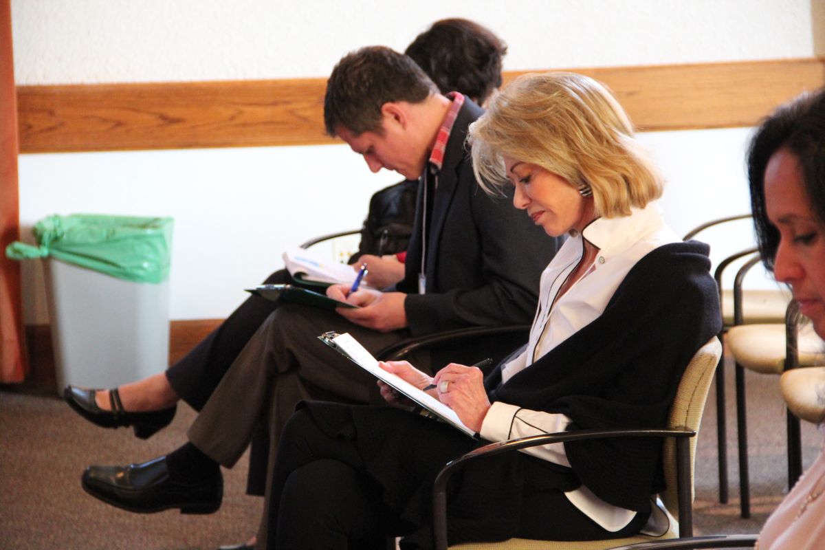 Judges at the Grad Slam semifinals