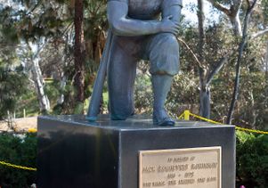 Statue of Jackie Robinson at Jackie Robinson Stadium