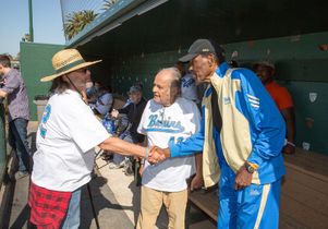Veteran David Rivas meets Rafer Johnson and Nick Mastromatteo