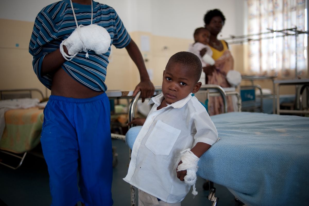 Patients from a pediatric program in Maputo, Mozambique.
