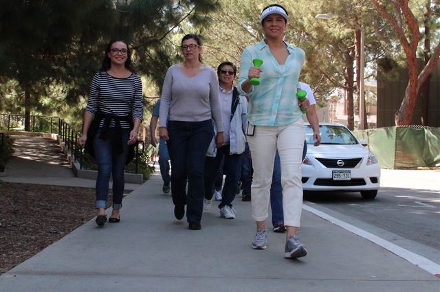 Luz Torres-Gonzalez, with dumbbells