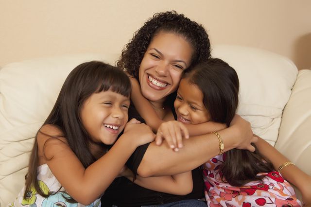 Mom with daughters
