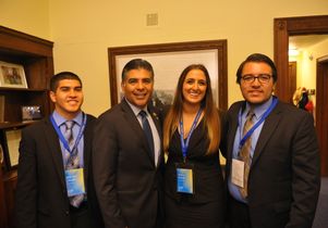 UCLA students with Congressmember Tony Cardenas
