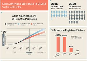 Infographics for study on Asian American voters